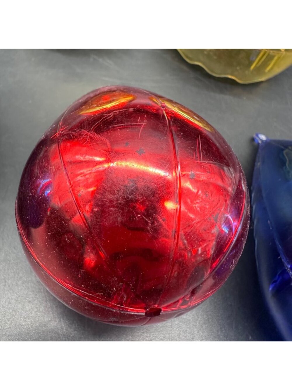 Vintage Jewel Brite Christmas Ornaments Dioramas Set Of 5 Mid Century Plastic - Picture 9 of 14